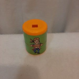 Long John Silver's 1990 Sea Watcher Kids Meal Toy Telescope Orange Green Nice